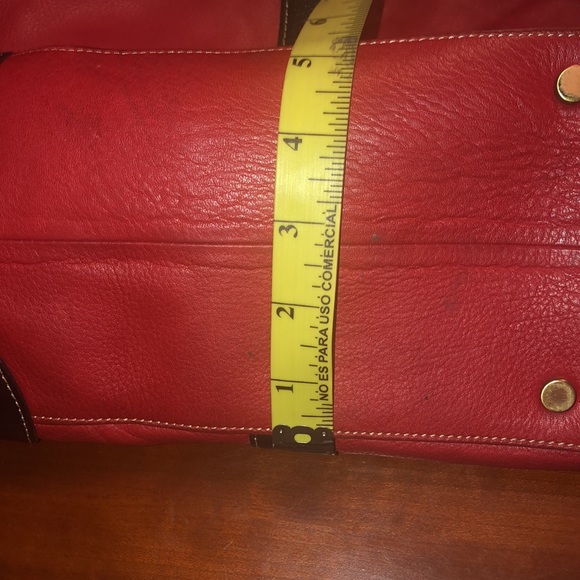 Prwnd Barr+Barr leather red and brown weekender bag - Picture 13 of 13